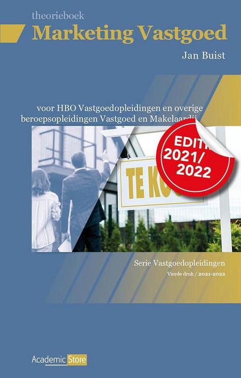 Marketing Vastgoed editie 2021-2022, 9789083163512, Boeken, Studieboeken en Cursussen, Zo goed als nieuw, Verzenden