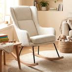 *WOONWINKEL* Schommelstoel Babykamer Beige, Huis en Inrichting, Fauteuils, Verzenden, Nieuw, Stof