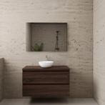 ACTIE BWS Badmeubel | Paris | Sonoma Choco | 100 cm | met, Ophalen of Verzenden, Nieuw, Bad