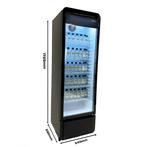 ( Bier )  (Dranken) Koelkast 280L verlichting glasdeur, Nieuw in verpakking, Koelen en Vriezen