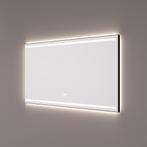 HIPP Design spiegel Mat Zwart - 2 Horizontale LED Banen en, Huis en Inrichting, Woonaccessoires | Spiegels, Ophalen of Verzenden