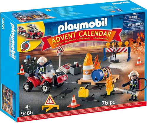 Playmobil Adventskalender Brandweerinzet op de Bouwplaats, Kinderen en Baby's, Speelgoed | Playmobil, Nieuw, Verzenden