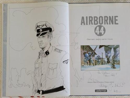 Airborne 44 T1 + T2 + dédicace + dédicaces manuscrites - 2x, Boeken, Stripboeken