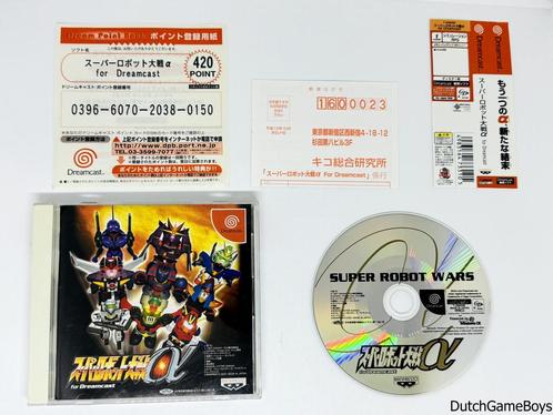 Sega Dreamcast - Super Robot Wars Alpha + Spine & Reg. Card, Spelcomputers en Games, Games | Sega, Gebruikt, Verzenden