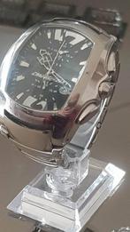 Vintage Chronotech met prisma glasplaat, Sieraden, Tassen en Uiterlijk, Horloges | Heren, Verzenden, Gebruikt