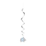 Baby Olifant Hangdecoratie Blauw 66cm 3st, Verzenden, Nieuw