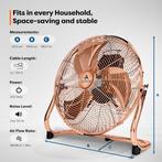 Aerson Vloerventilator - 60cm - 3 standen - 200W - Koper, Verzenden, Nieuw