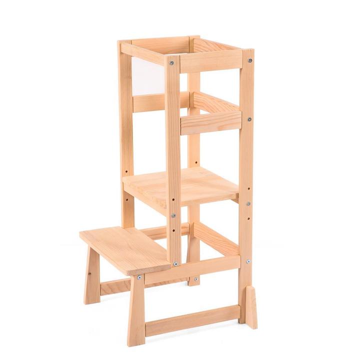 PLAY IT Leertoren Keukenhulp Opstapje 52x45x91CM Hout kleur, Kinderen en Baby's, Kinderkamer | Overige Meubels, Overige typen