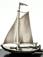 No reserve-Grote handgemaakte zilveren miniatuur Oud