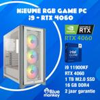 RGB game PC i9 11900KF - RTX 4060 - 16 GB DDR4 - 1TB SSD, Nieuw, 16 GB, Met videokaart, 1TB