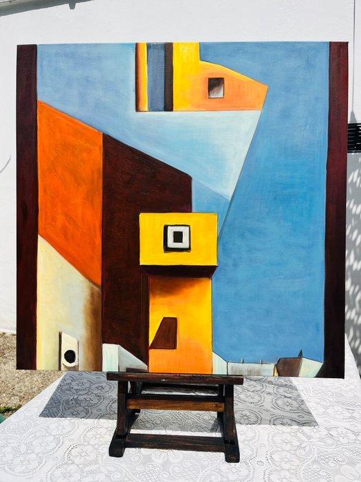 Kleopatra Artesia - La vue du ciel et de lenfance, Antiek en Kunst, Kunst | Schilderijen | Modern