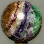 Fluoriet Fine polished Multicolor Quality fluorite sphere -