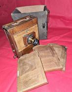 Krauss Anastigmaat – Zeiss 8/205mm N°20716 + 3 plates + case, Nieuw