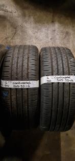 2x 205-55-16 Continental Zomer 6mm €45 Per Band 205 55 16, Ophalen, Gebruikt, 16 inch, 205 mm