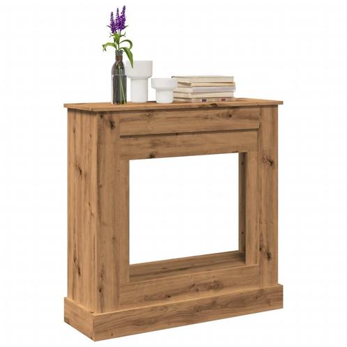 vidaXL Haardombouw 90x30x90 cm bewerkt hout artisanaal, Huis en Inrichting, Haarden, Nieuw, Verzenden