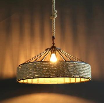 Elizo Vintage Hanglamp met Glazen Kap – E27  | KORTINGSCODE beschikbaar voor biedingen