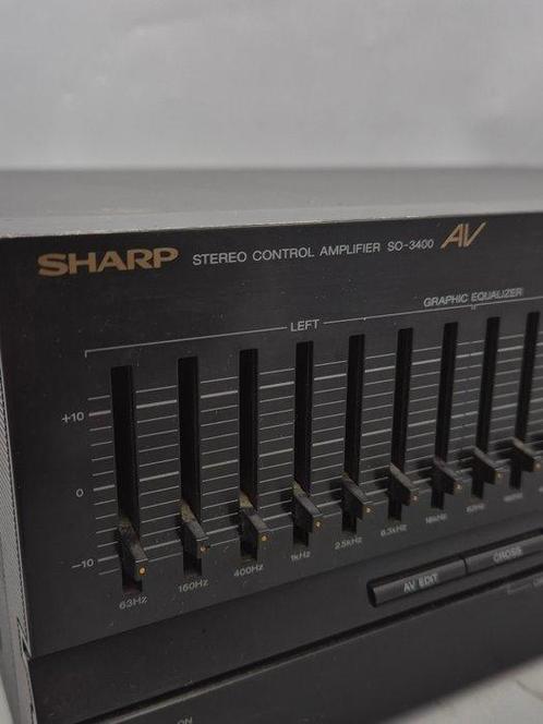 SHARP - SO-3400H(BK) – Stereo regulatieversterker Solid, Audio, Tv en Foto, Radio's