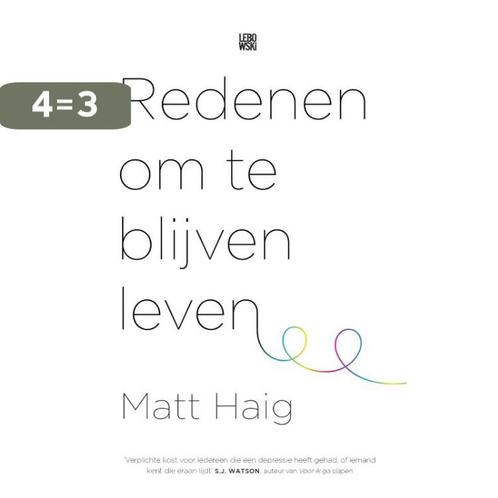 Redenen om te blijven leven 9789048828524 Matt Haig, Boeken, Romans, Zo goed als nieuw, Verzenden