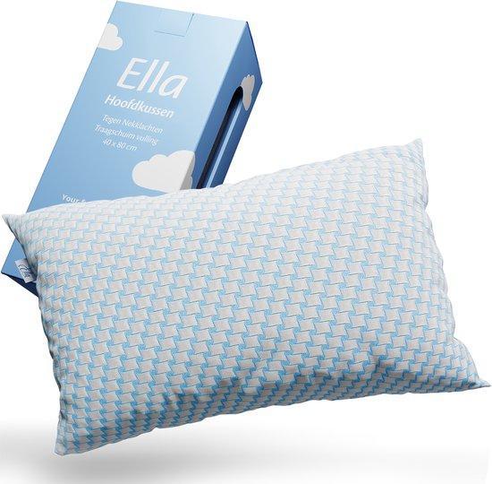 2dekans | Ella® Hoofdkussen Nekklachten 40 x 80 cm - Bamboe, Huis en Inrichting, Slaapkamer | Beddengoed, Zo goed als nieuw, Ophalen of Verzenden