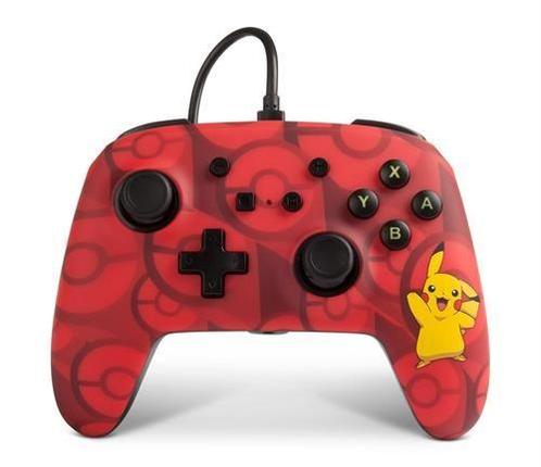 PowerA Nintendo Switch Enhanced Wired Controller-Pikachu, Spelcomputers en Games, Spelcomputers | Overige, Nieuw, Ophalen of Verzenden