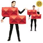 Tetris kostuum rood, Hobby en Vrije tijd, Nieuw, Feestartikel, Verzenden