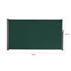 Windscherm uittrekbaar zijluifel 300x160 cm donkergroen, Caravans en Kamperen, Verzenden, Nieuw