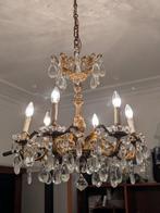 Kroonluchter - Kristal - Brons en goud, Antiek en Kunst