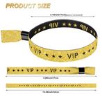 Vip polsbandje goud glitter met zwart, Hobby en Vrije tijd, Feestartikelen, Verzenden, Nieuw, Overige typen, Geboorte of Huwelijk