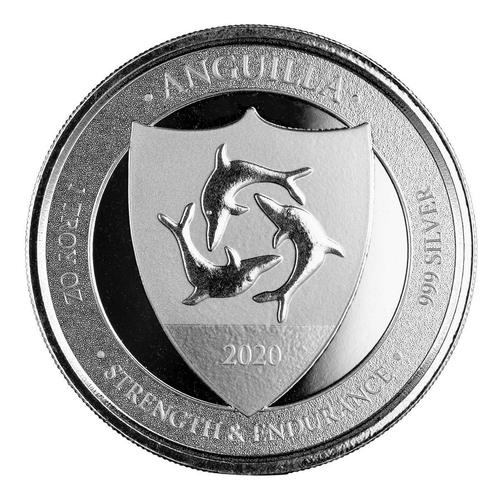 Anguilla - Coat of Arms 1 oz 2020 (25.000 oplage), Postzegels en Munten, Munten | Amerika, Midden-Amerika, Losse munt, Zilver