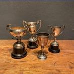 Vintage set of 4 vintage Golf Trophies - silver plated, Nieuw