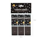Conffeti Kanon Zilver 10,5cm 3st, Hobby en Vrije tijd, Verzenden, Nieuw