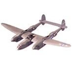 Metalen Plaat Vliegtuig P-38 Lightning met Relief 44x25cm NI, Ophalen of Verzenden, Nieuw