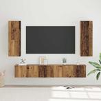 vidaXL Tv-meubelset 4 pcs Oud hout 30.5 x 30 x 90 cm Bewerkt, Huis en Inrichting, Minder dan 50 cm, Verzenden, Nieuw, Minder dan 100 cm
