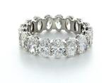 Ring - 14 karaat Witgoud - 7.24ct. tw. Diamant (Natuurlijk), Nieuw