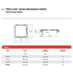 Bieden: Nemo slim line aluminium hatch 515 x 515, Ophalen of Verzenden, Nieuw, Kombuis en Sanitair, Zeilboot of Motorboot