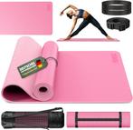 Yogamat - Fitness mat - Sportmat - Yoga mat extra dik - 183x, Verzenden, Zo goed als nieuw
