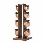 NOHRD Swing Bell Toren Set Notenhout Zwart 1-6 kg, Nieuw