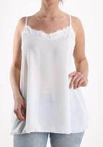 Luchtige zomer tang,  WIT, met kant  Maat 42/44, Kleding | Dames, T-shirts, Nieuw