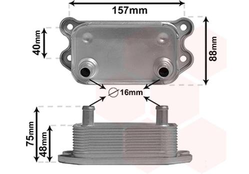 OLIEKOELER VOOR VOLVO C30 2006-2010 30637966, Auto diversen, Auto-accessoires, Nieuw, Ophalen of Verzenden