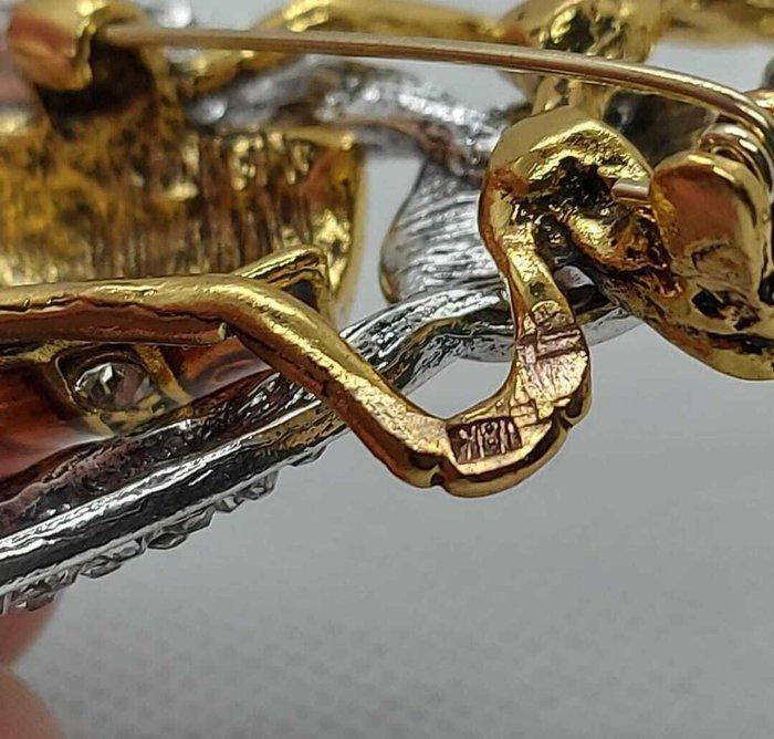 Zonder Minimumprijs - Broche Argento, verguld laminaat, Sieraden, Tassen en Uiterlijk, Antieke sieraden