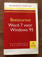 9789039503263 BASISCURSUS WORD 7 VOOR WINDOWS 95 UK, Boeken, Studieboeken en Cursussen, Zo goed als nieuw, Krekels M.J.C.M., Verzenden