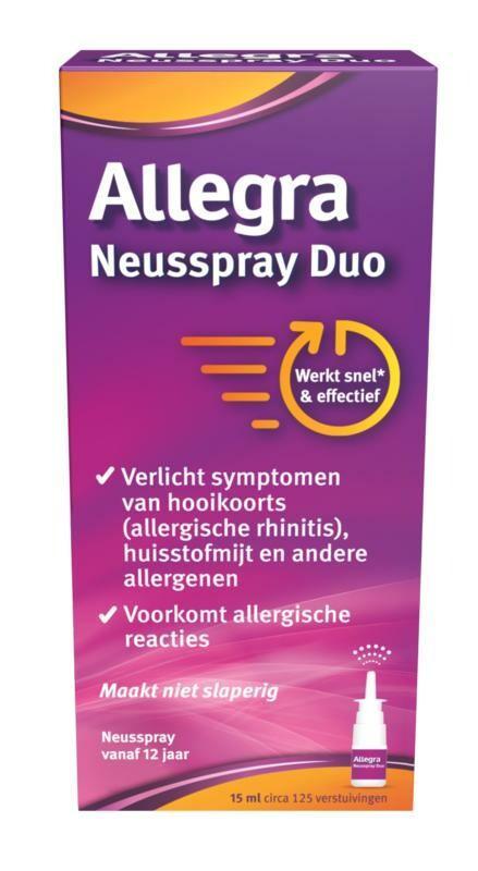 Allegra Neusspray duo, Diversen, Verpleegmiddelen, Nieuw, Verzenden
