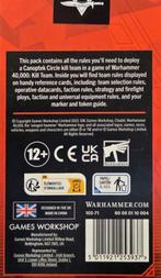 Kill Team Canoptek Circle datacards (Warhammer 40.000 nieuw), Hobby en Vrije tijd, Wargaming, Ophalen of Verzenden, Nieuw