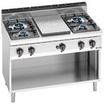 GGM Gastro | Gloeiplaat & Gasfornius - 28 kW - 4-pits |, Verzenden