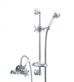 Huber Croisette Thermostatische Doucheset Chroom/Goud, Ophalen of Verzenden, Nieuw, Chroom, Kraan