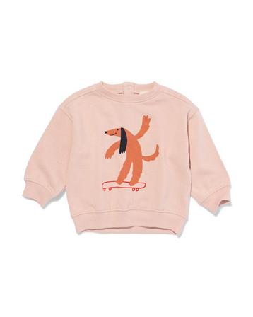 HEMA Babysweater hond oudroze van €12 voor €8.4 sale beschikbaar voor biedingen