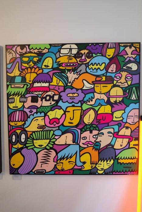 Kev Munday - We All Live Here, Antiek en Kunst, Kunst | Schilderijen | Modern