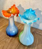 Vaas (2) - Glas - Corolle Soliflore, Antiek en Kunst