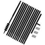 vidaXL Grondboor 80 mm met 13 m verlengstuk Staal, Verzenden, Nieuw