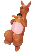 KIMU® Opblaas Kostuum Kangoeroe Opblaasbaar Pak Kangoeroepak, Ophalen of Verzenden, Nieuw, Carnaval, Kleding
